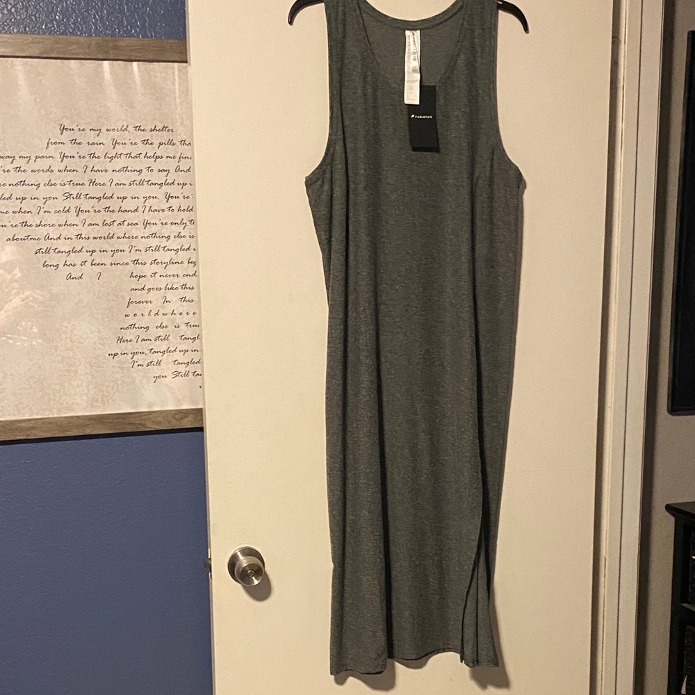 Fabletics Gray Maxi Dress